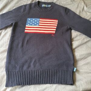 Polo Ralph Lauren American flag sweater size XS. Barely used amazing condition.
